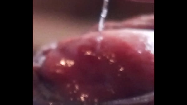 Leaking precum extreme closeup July 20 2024