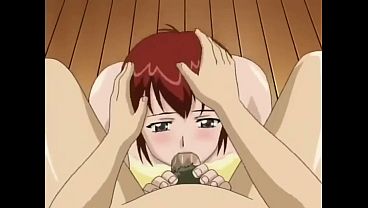 Hentai teen gets blowjob from hot redhead