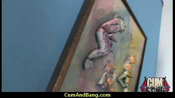 Ebony Chick Drowned In Cum 16