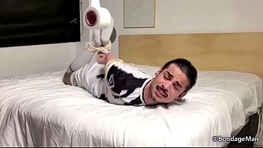 Kallel hogtied  Behind the Scenes