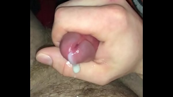 Messy belly cumshot before s