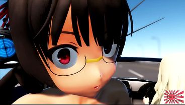 Kantai Collection  Harem sex in the car