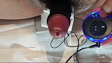 12cm Tiny Dick to Thick Monster with Cock Sleeves Fleshlight Fuck   Electro Cum in 45mm Tight Condom