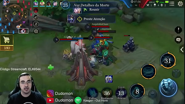 dudomon de taara levando d na botlane