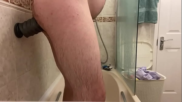 Huge anal dildo and squirt