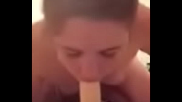 Kate sucks on dildo like a boss