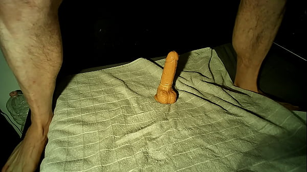 Old dildo new cum