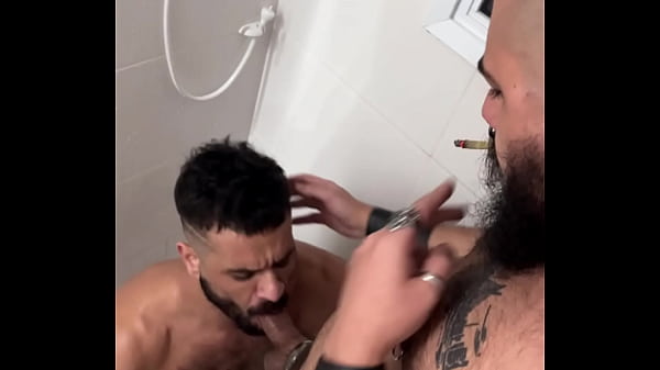 Heating up pig style Drinking piss taking stoner smoke and spit