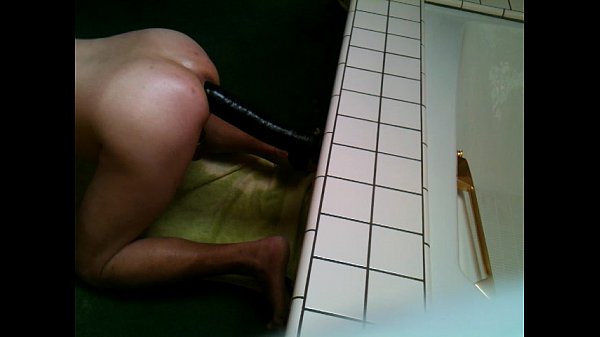 Nasty guy039s ass swallowing 9quot black 17x 8quot dildo AWESOME