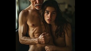 Very small petite 18 year old seduced by old Grandpa amp Fucked like a slut  male voice over  AI generated