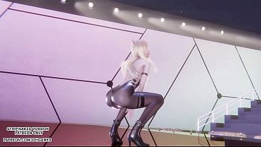 MMD CHUNG HA  STRESS  Ahri Sexy Kpop Dance League of Legends Hentai Uncensored 4K 60FPS