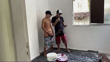 BROTHERAGEM ROLOU SOLTO NA OBRA COM UM TWINK