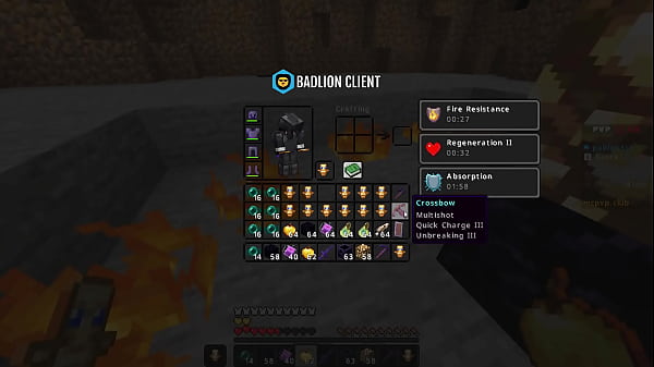 Minecraft Crystal PVP clips