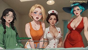 He Gets a Huge Boner In Front of Four Sexy Girls  Moonripple Lake 07 Developed By BCG  3D Porn Game