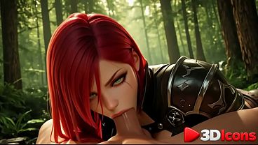 Katarina was caught in the woods and decided to let him fuck her to lull him into a false sense of security AI