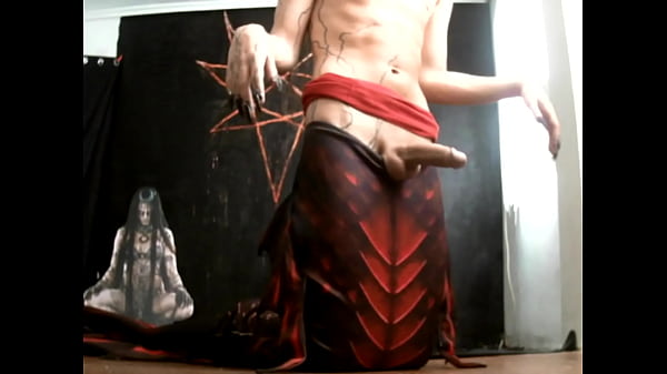 crossdresser with long hair dressed as mermaid