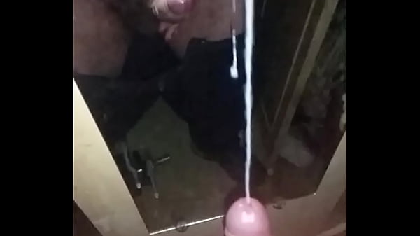 Massive Cum fountain in slowmotion