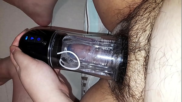 fat man huge load in condom 1