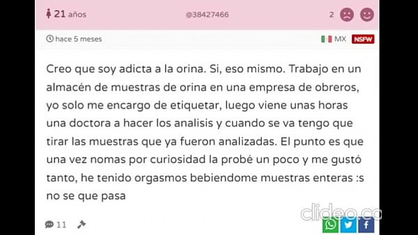 Perra feminista leyendo secretos morbosos con su voz de puta 2 Cuenta como se hizo adicta a la orina