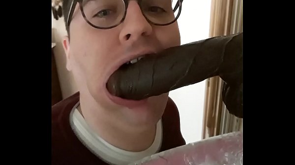 Cock worship raw blowjob with three great dildos