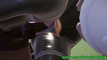 Goth Latex Girl Sucks amp Gets Fucked by BBC in Toilet  Big Cumshot