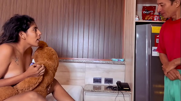 horny stepmother a nympho and very sexy is discovered by her stepson fucking with his toy