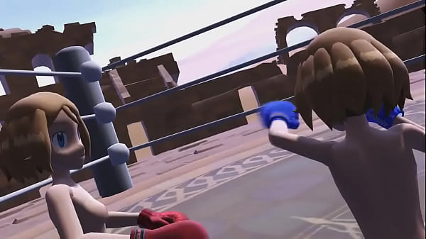MMD Serena VS Serena Pokemon Mirror Boxing Match Catfight