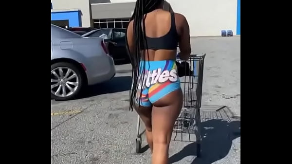 Big booty walking outside