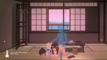 Hentai game Summer days vacation  Man having sex with 2 hot ladies