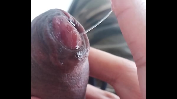 Leaking precum jacking off my uncircumcised cock cumming closeup September 22 2024