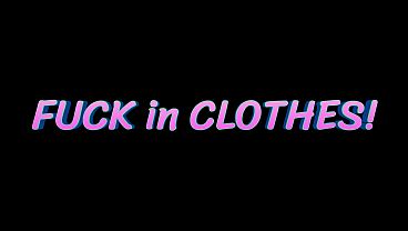 Pretty woman tries on a lot of sexy things sucks and fucks in clothes and pantyhose