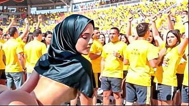 German football fan gangbanged by the opposite team  AI Interactive Video