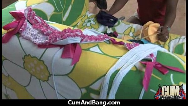 Ebony slut group fucked and facialized 15