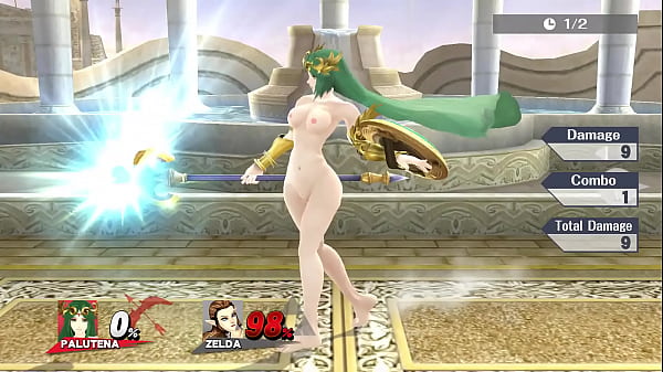 Sm4sh Mods  Naked Palutena Showcase 18p 6fps