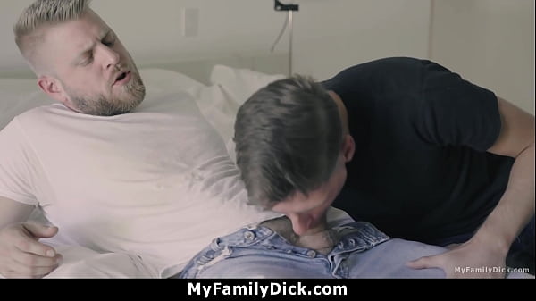 Stepdad Stroking Him to A Creamy Climax  Myfamilydick