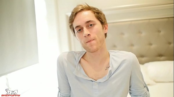 Skyler fingerfucks himself as he jerks his thick uncut cock