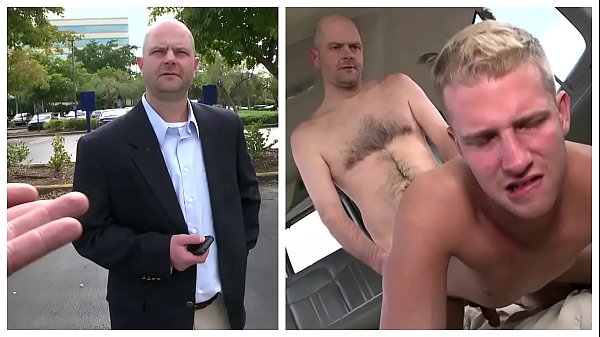 BAIT BUS  Middle Aged Salaryman Thomas Hoffman Cheats On His Girlfriend With A Guy