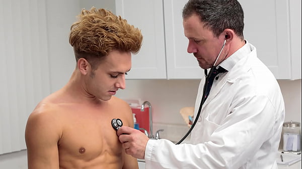 Twink Visits Doctor for Having Trouble Maintaining His Erection  Doctorblows