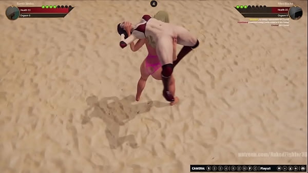 Bambi Bimbo VS Riley Blacke Naked Fighter 3D