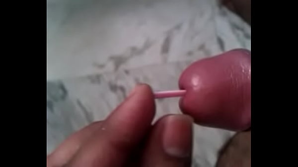 Banty put plastic stick in his Dick