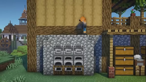 Sexy Minecraft  How to Build a Starter House with Mine Entrance  Tutorial