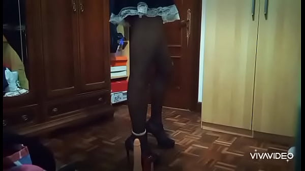 Sissy maid enjoying pt1