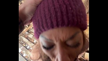 Blowjobs in the backyard Big Dick Trans Girl Vanniall Seduces Wood Hauler For Outdoor Oral amp Hard Anal Pounding