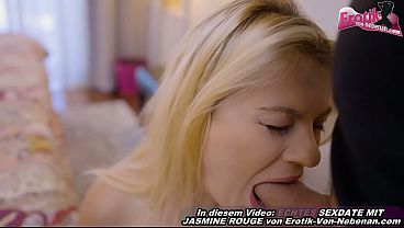 Blonde deutsche Milf wird romantisch zuhause gefickt POV