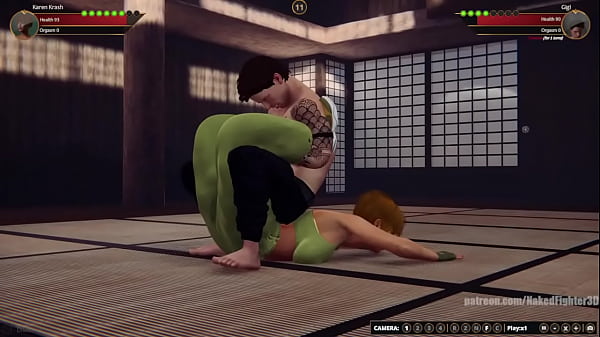 Karen Krash VS Gigi Naked Fighter 3D