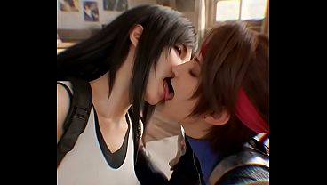 Tifa lockhard x Jessie Rasberry lesbian AI generated
