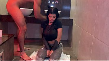 Dirty and Submissive Slut Humiliation with milk piss deep throat and Sex in doggystyle