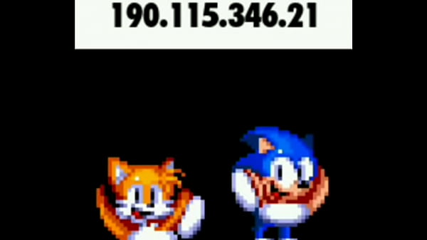 Sonic y tails bailando con una ip arriba