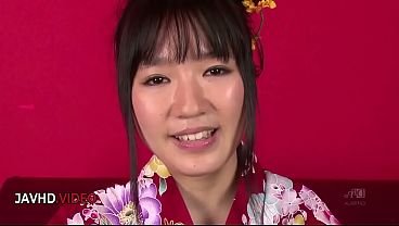 Chiharu039s Sensual Japanese Blowjob Leads to Hot Kimono Sex with Two Guys