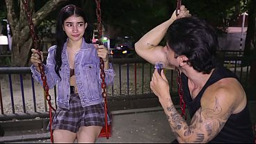 She Was Shy But Curious   Playground Interview Turns Into All Night Anal